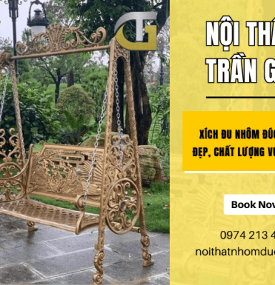 Xích đu nhôm đúc Dĩ An đẹp, chất lượng vượt trội
