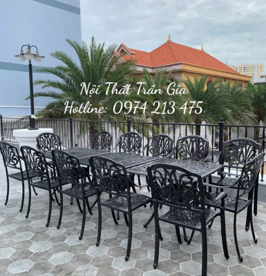 Những mẫu bàn ghế nhôm đúc sân vườn đẹp