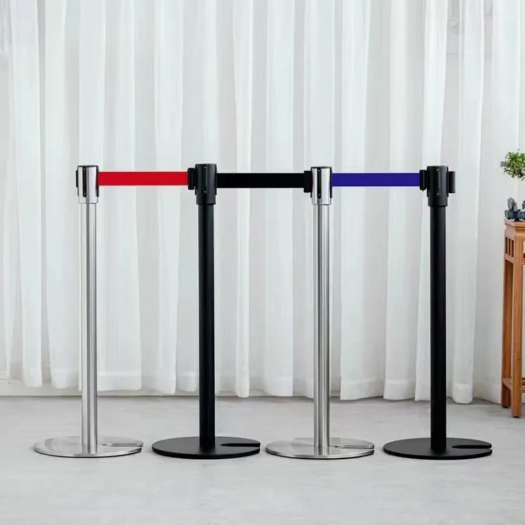 Cột chắn inox đế chữ U dây căng 2m