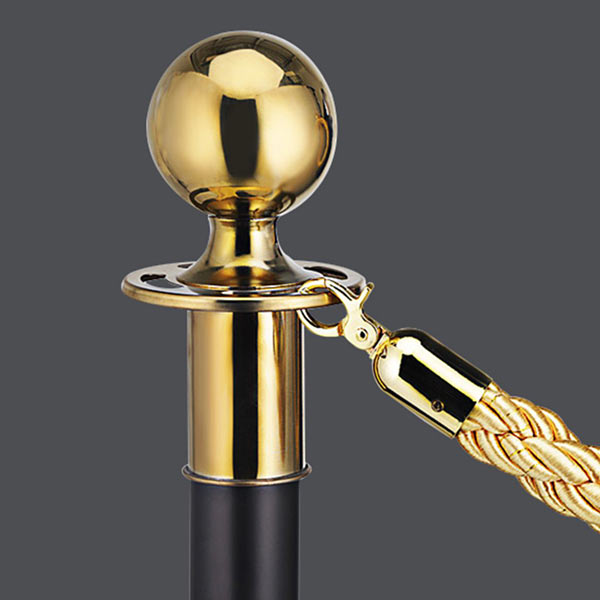 Cột chắn inox đen dây chùng