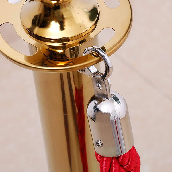 Cột chắn inox vàng dây chùng Paloca