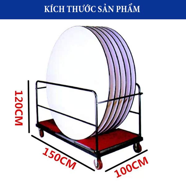 Xe đẩy bàn xoay