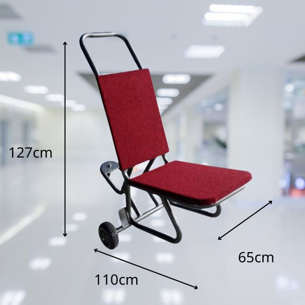 xe đẩy ghế bằng thép
