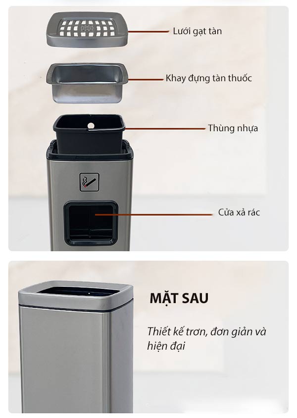 ​  Cây gạt tàn bằng inox