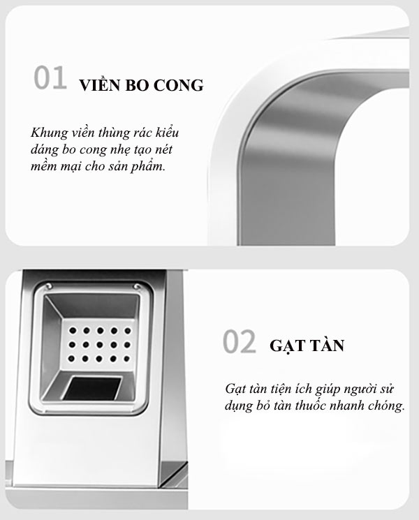 Thùng đựng rác inox 2 ngăn