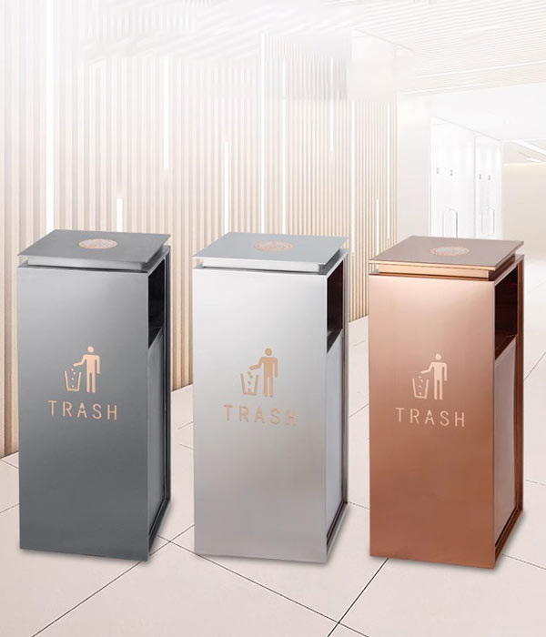 ​​Thùng rác sảnh inox