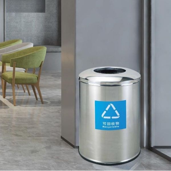 Thùng rác trung tâm thương mại inox
