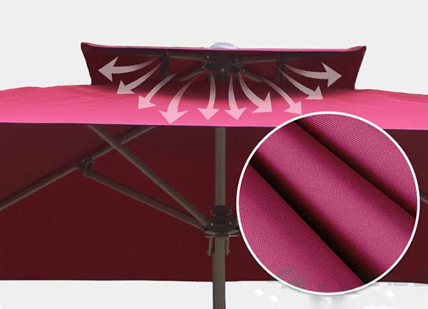 Ô dù ngoài trời 2.5m lệch tâm vuông