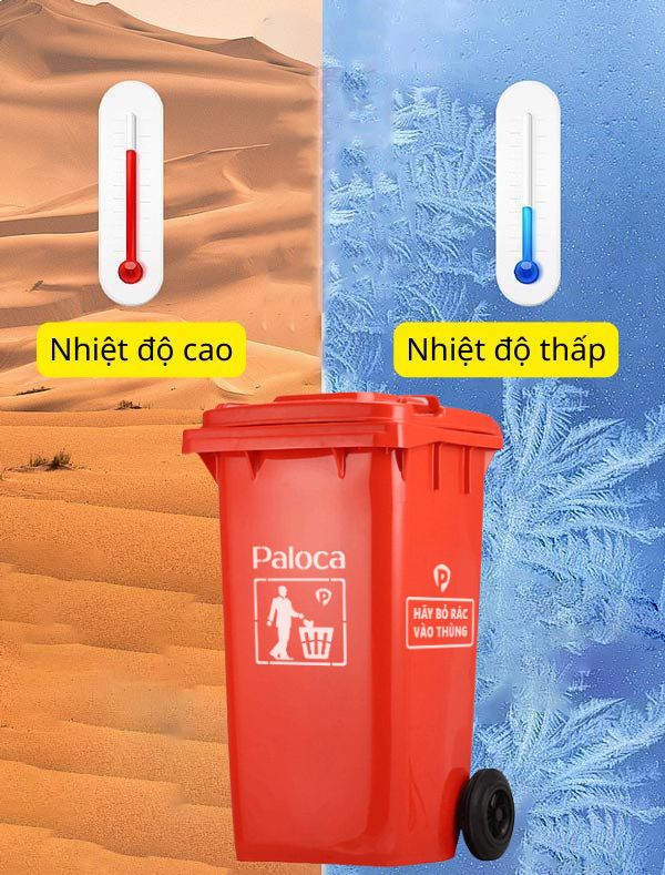 Thùng rác nhựa HDPE 240L
