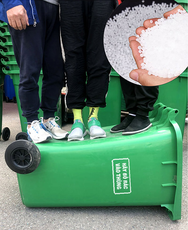 Thùng rác nhựa HDPE 120L