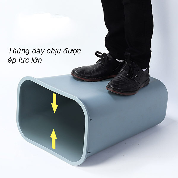 Thùng rác nhựa không nắp