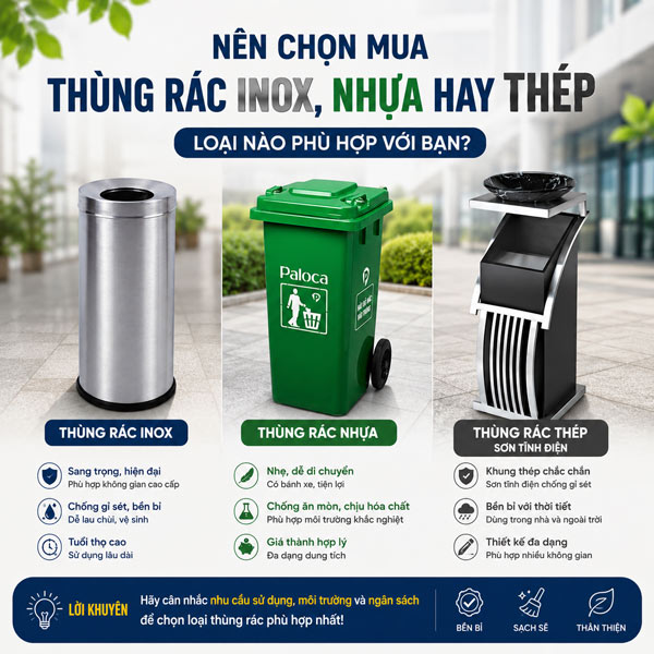 Thùng rác Paloca
