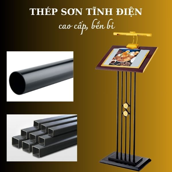 Bảng menu có đèn