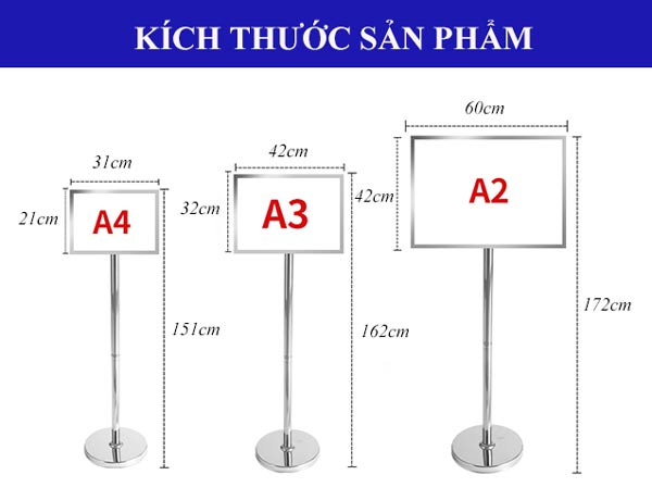 Bảng menu 2 mặt bằng inox