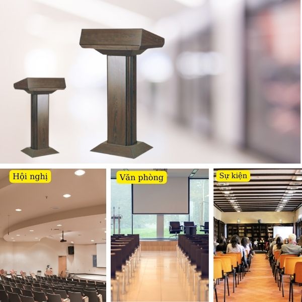 Bục phát biểu gỗ công nghiệp