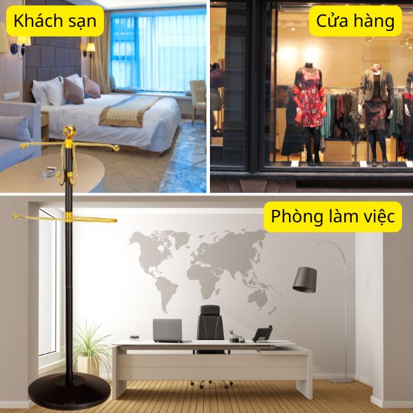 Cây treo quần áo vest bằng thép 