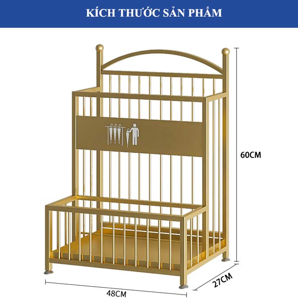 Giá cắm ô dù inox mạ vàng