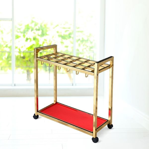 Giá để ô dù inox mạ vàng