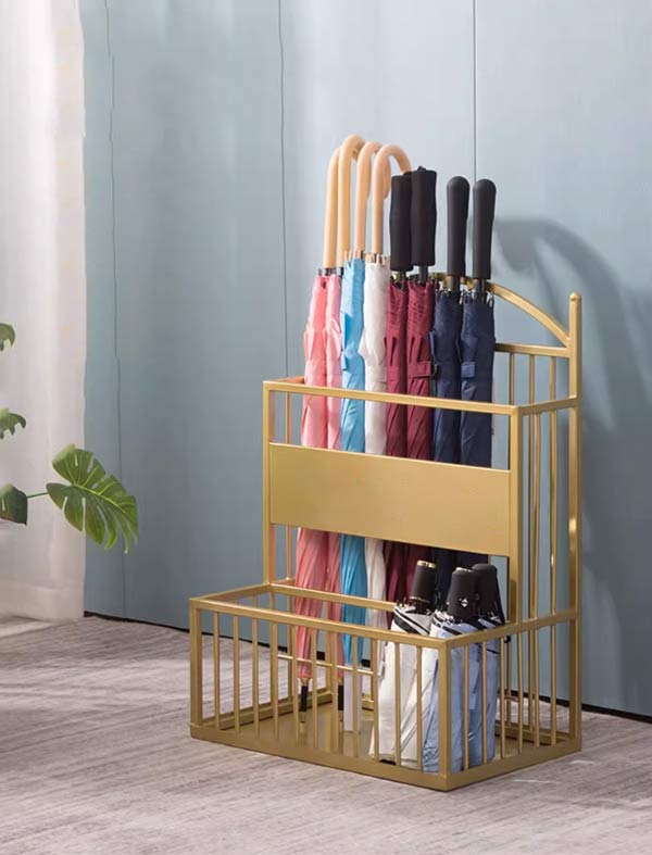 Giá cắm ô dù inox mạ vàng