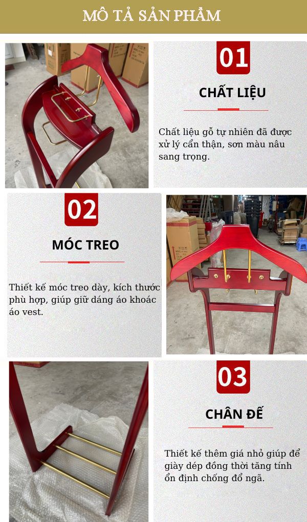 Giá treo quần áo vest