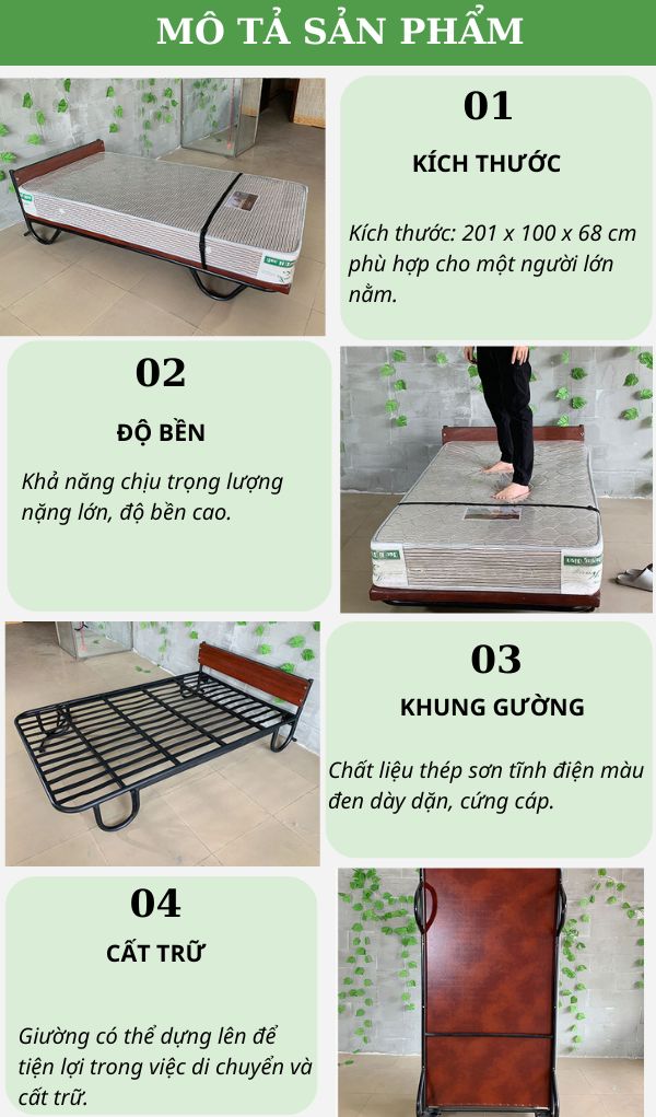 Giường phụ khách sạn không gấp