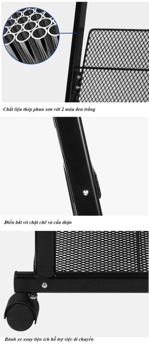 Giá để tạp chí có bánh xe