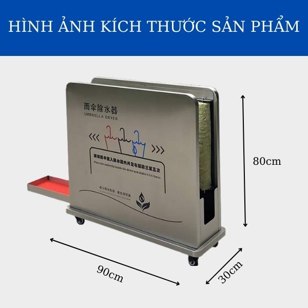 Khung hộp lau nước trên ô dù