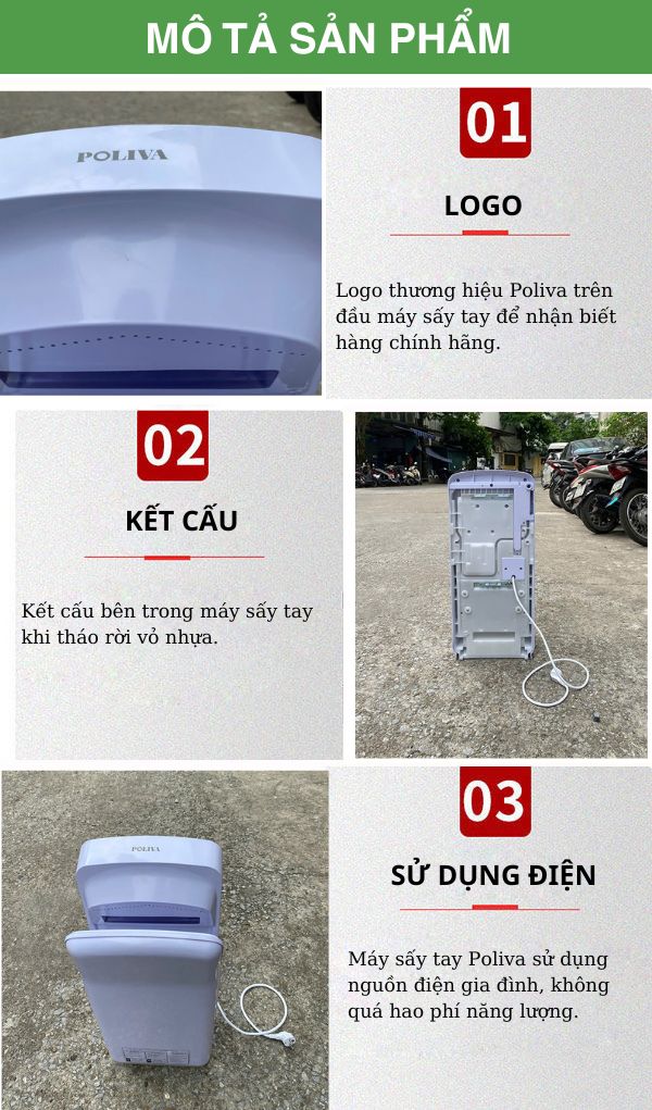 Máy sấy tay cảm ứng tự động 2000W