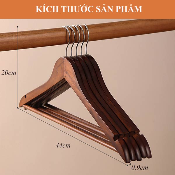Móc treo quần áo bằng gỗ