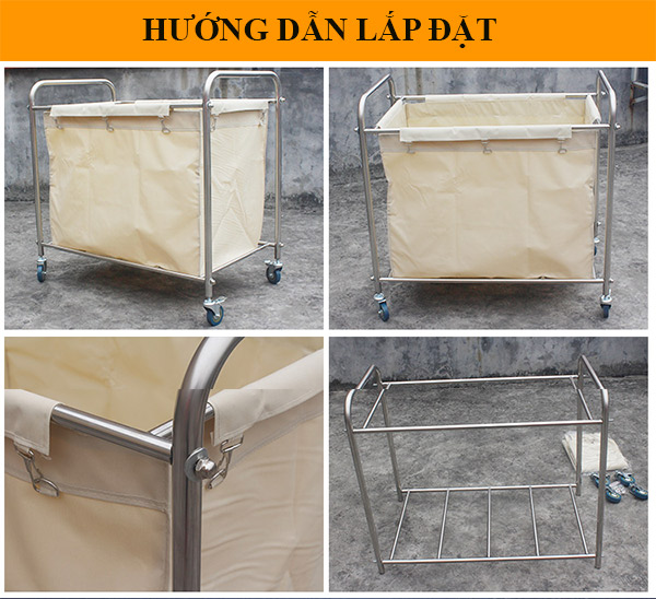 Xe đẩy đồ giặt ủi