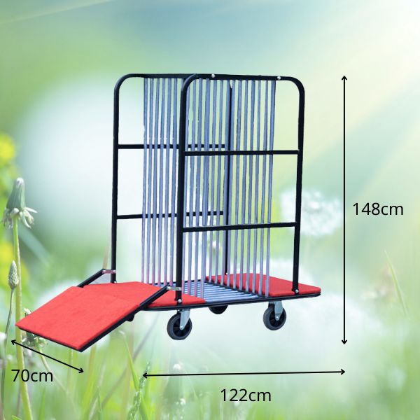 Xe đẩy mâm xoay bằng thép