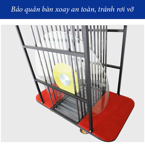 Xe đẩy mâm xoay bàn tiệc