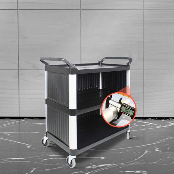 Xe đẩy dọn bàn nhựa khung nhôm