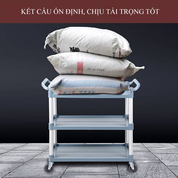Xe đẩy 3 tầng nhựa