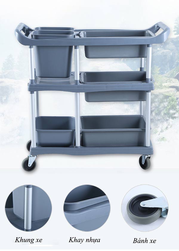 Xe dọn đồ nhà hàng