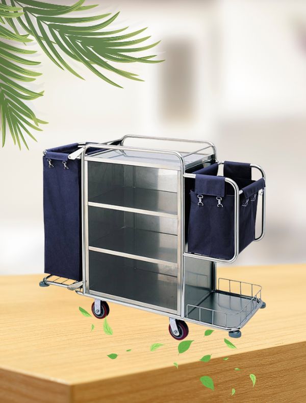 Xe đẩy đồ vải dọn buồng