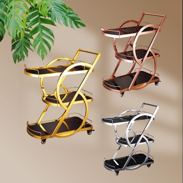 xe phục vụ rượu nhà hàng 3 tầng