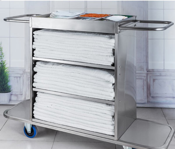 Xe dọn buồng phòng inox HTIXK4A