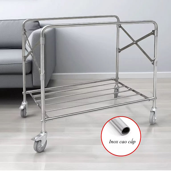 Xe chở đồ vải khung gấp gọn 