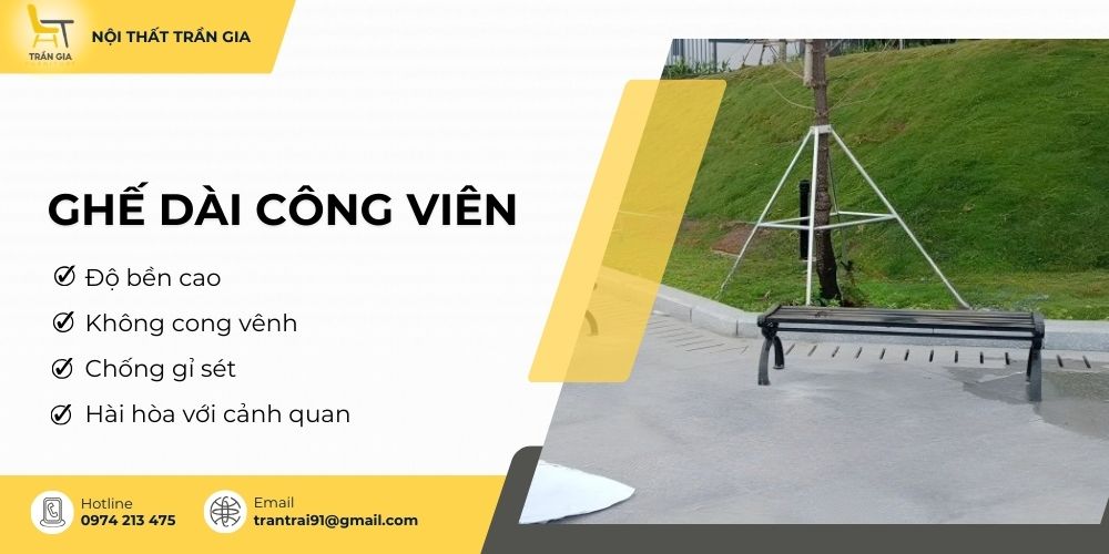 Đặc điểm ghế công viên tại quảng trường