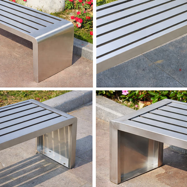Ghế băng dài inox ngoài trời