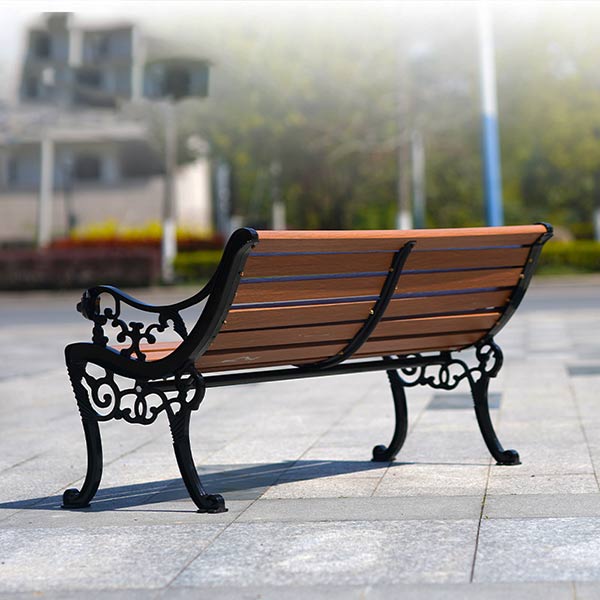 Ghế gỗ nhựa công viên có tựa đầu hổ
