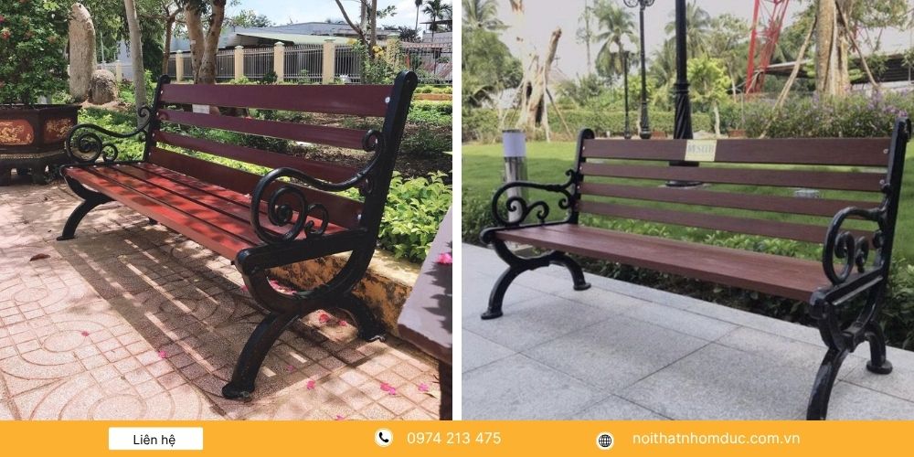 Mẫu ghế công viên sân vườn GCV-4