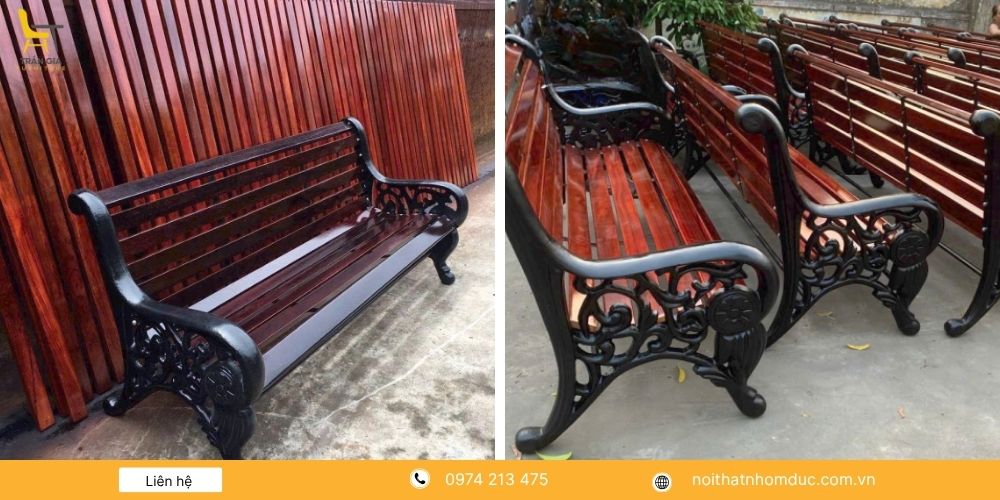 Mẫu ghế công viên sân vườn GCV1