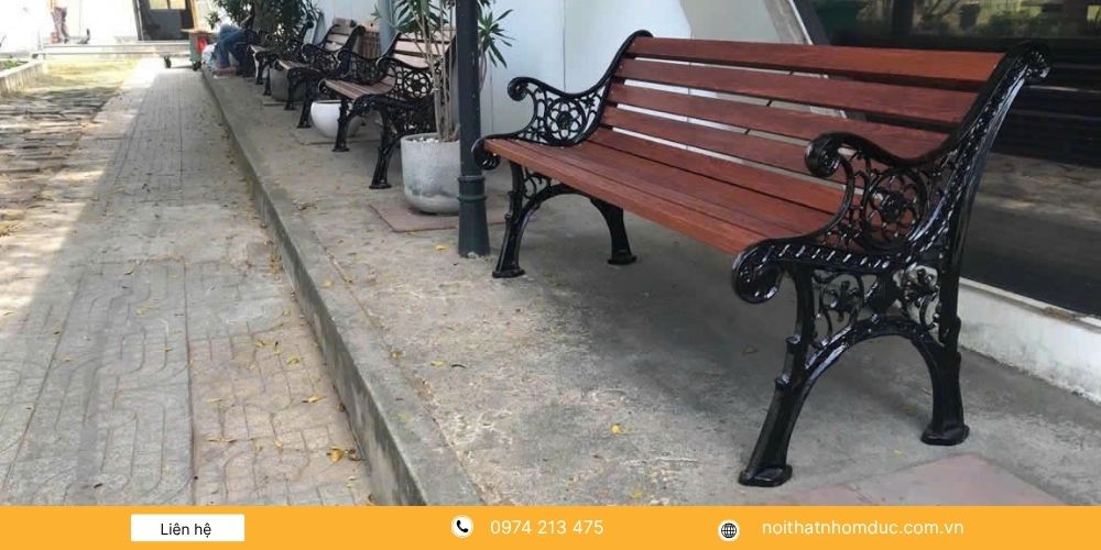 Mẫu ghế công viên sân vườn GCV-7