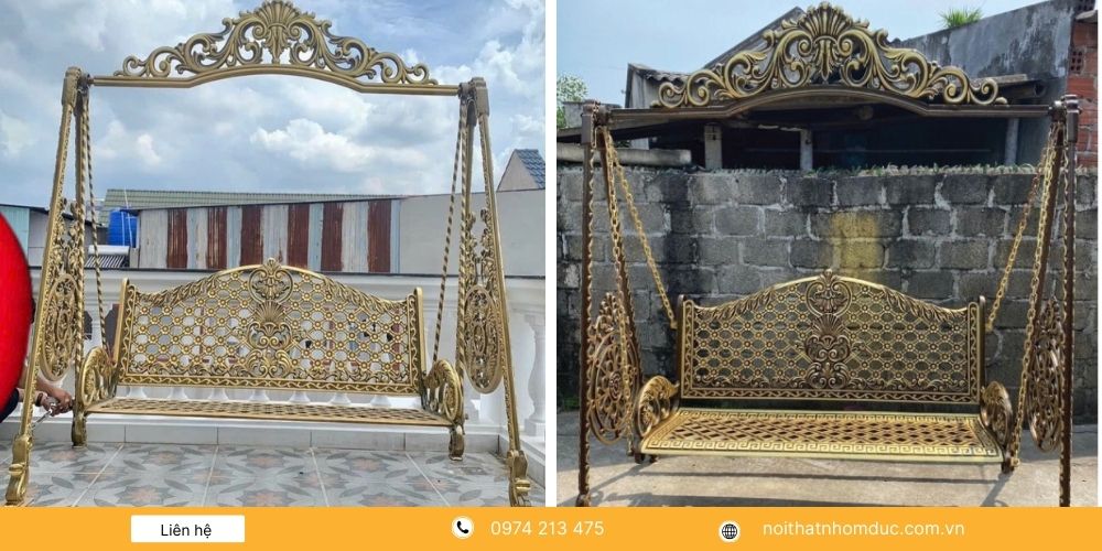 Mẫu xích đu nhôm đúc XĐ-2