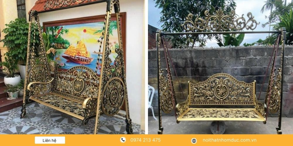 Mẫu xích đu nhôm đúc XĐ-3