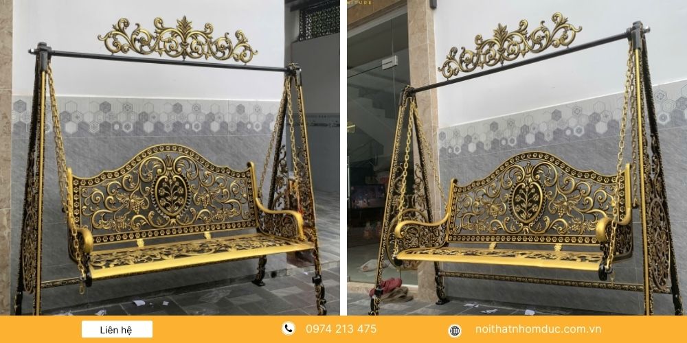 Mẫu xích đu nhôm đúc