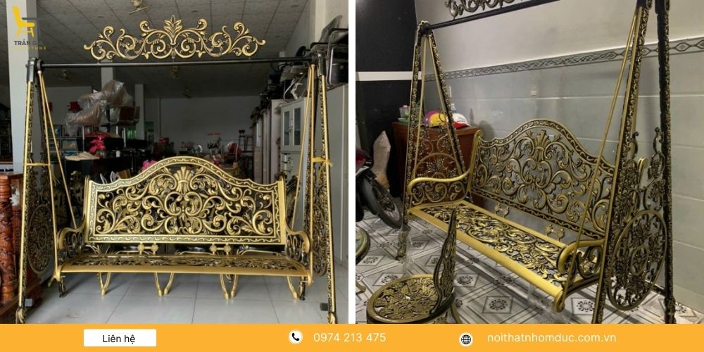 Mẫu xích đu nhôm đúc XĐ-4