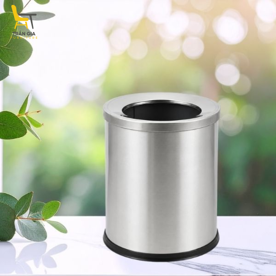 Thùng đựng rác văn phòng inox nắp hở